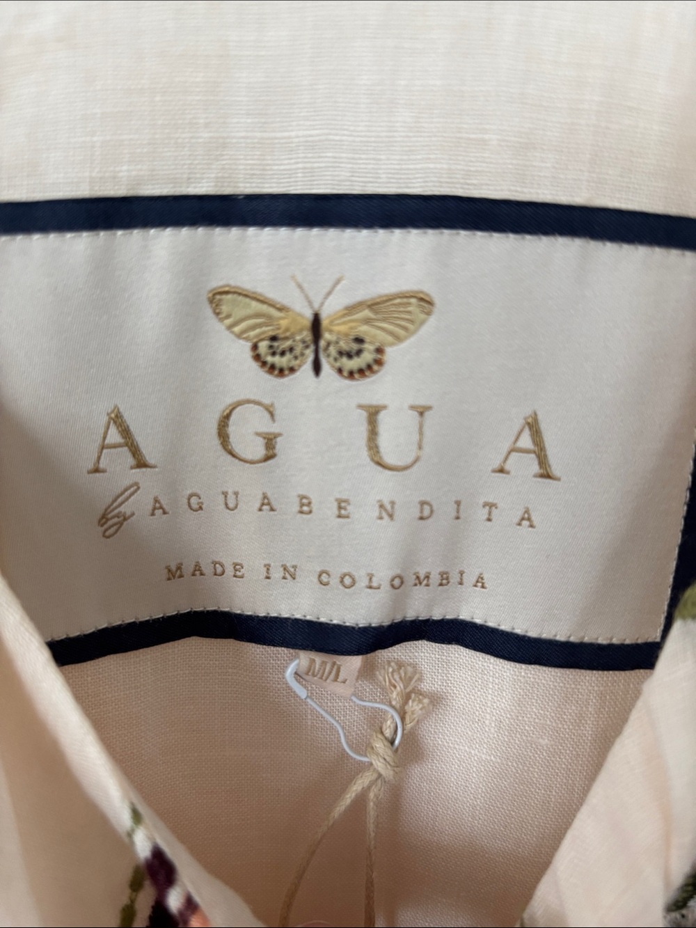 AGUA BY AGUA BENDITA Colombian Tropical Gesto Prado Kaftan Dress - Picture 6 of 10